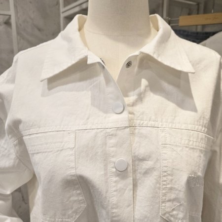 자수 양포켓 카라 자켓