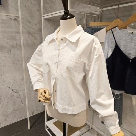 자수 양포켓 카라 자켓