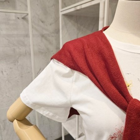 니트숄 플라워티셔츠 세트