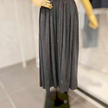 풀 밴딩 주름 스커트