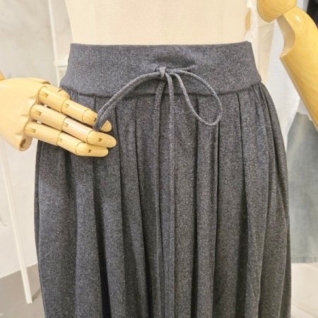 풀 밴딩 주름 스커트