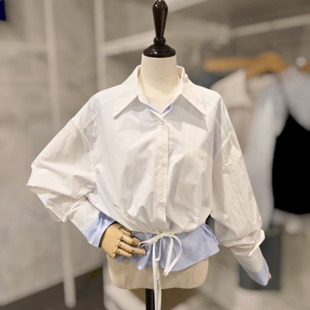 스트링 이중 셔츠