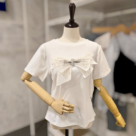 빅 리본 티셔츠