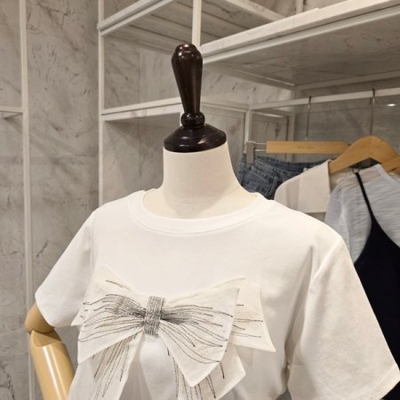 빅 리본 티셔츠