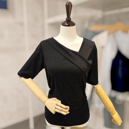 언발 셔링 티셔츠