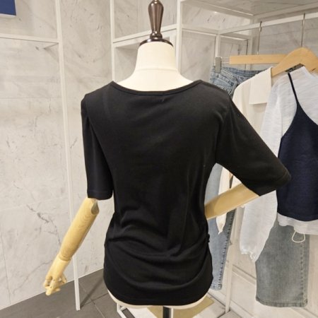 언발 셔링 티셔츠