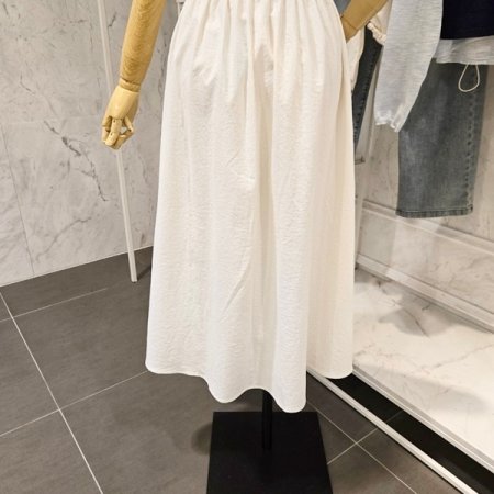 셔링 롱 스커트