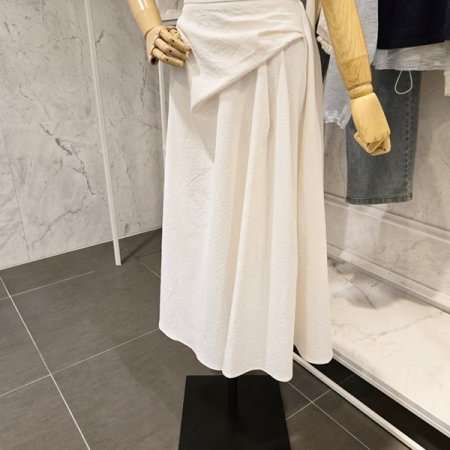 셔링 롱 스커트