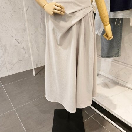 셔링 롱 스커트