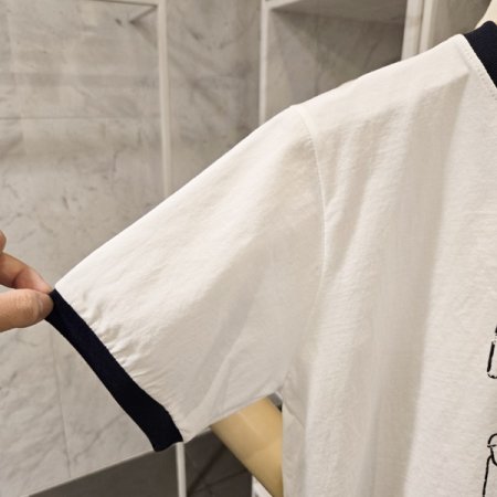 강아지 배색 티셔츠