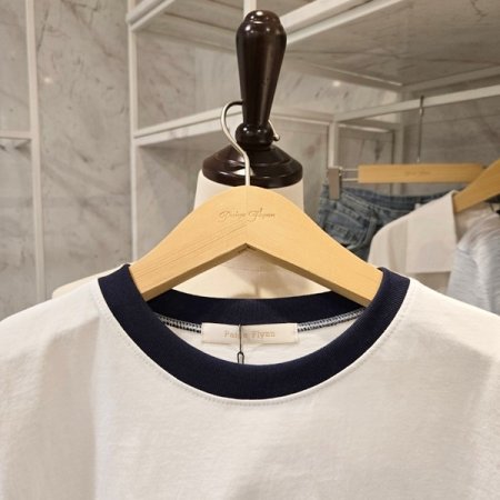 강아지 배색 티셔츠