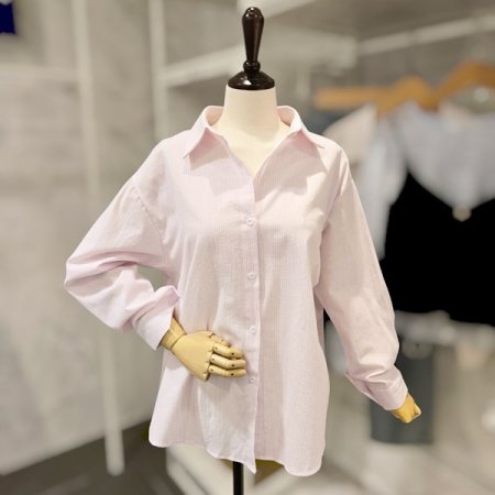 카라 줄지 셔츠