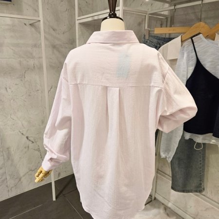 카라 줄지 셔츠