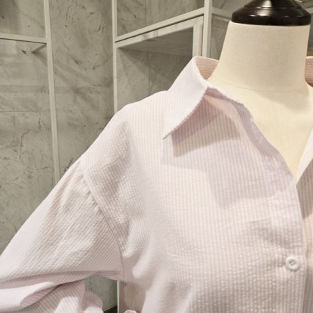 카라 줄지 셔츠