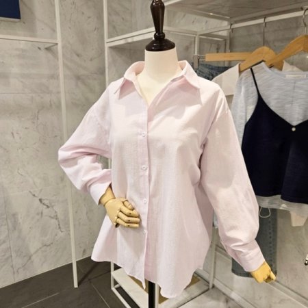 카라 줄지 셔츠