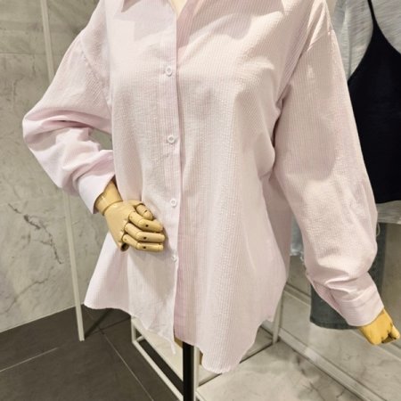 카라 줄지 셔츠