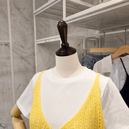 컬러 뷔스티에 티셔츠 세트