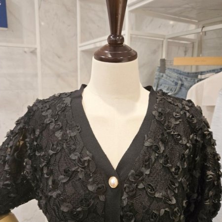 플라워 레이스 가디건