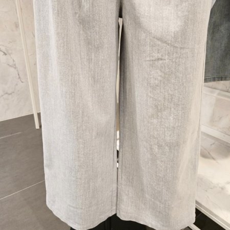 뒷밴딩 핀턱 와이드 팬츠