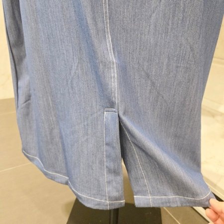 스티치 양포켓 벨트 원피스