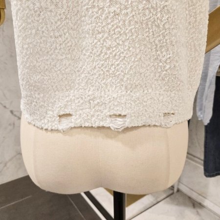 데이지 꽃 퍼프 가디건