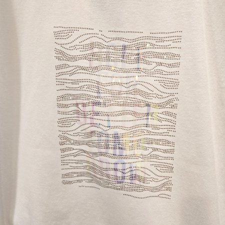 물결 레터링 티셔츠