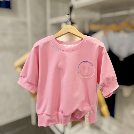 트임 스마일 맨투맨티셔츠