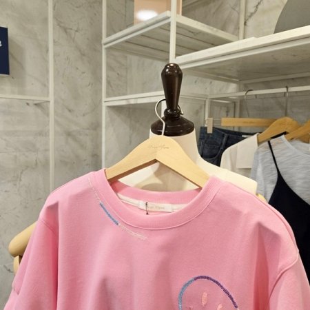 트임 스마일 맨투맨티셔츠