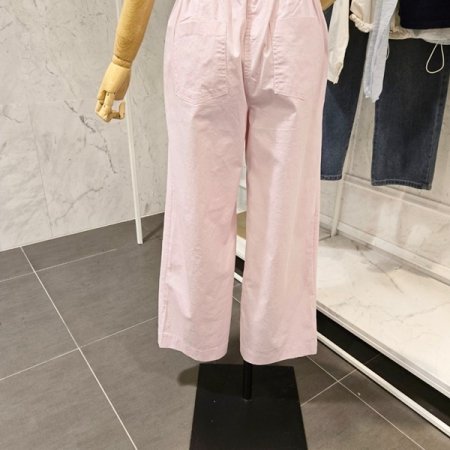 유닉 컬러 와이드 팬츠