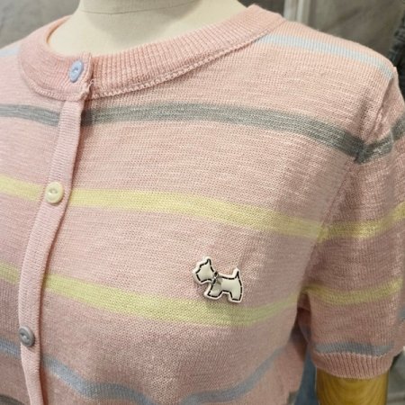 강아지 줄무늬 니트