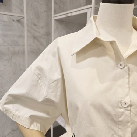 플라워 셔츠 스커트 세트