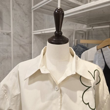 플라워 셔츠 스커트 세트