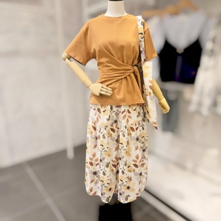 티셔츠 플라워스커트 가방 세트