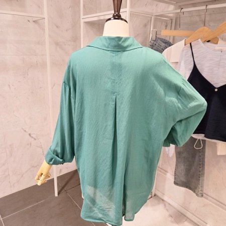 루즈핏 하프 셔츠