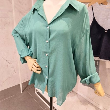 루즈핏 하프 셔츠