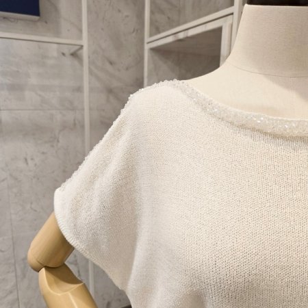 비즈 장식 니트