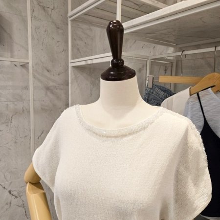 비즈 장식 니트