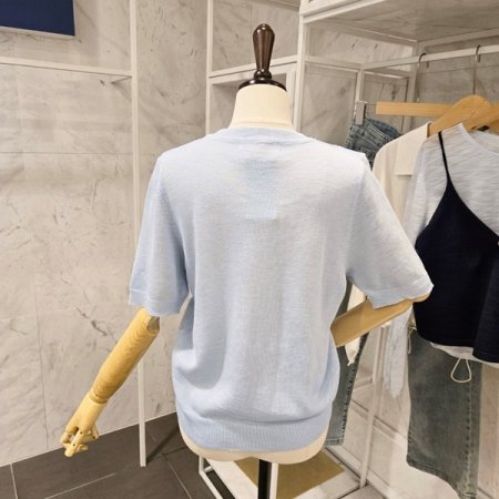 스팽글 라운드 니트