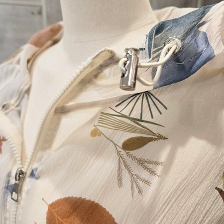 스트링 루즈핏 집업 점퍼