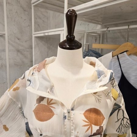 스트링 루즈핏 집업 점퍼