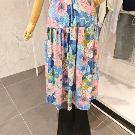 컬러풀 플라워 스커트