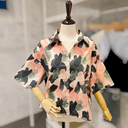 스케치 나염 셔츠