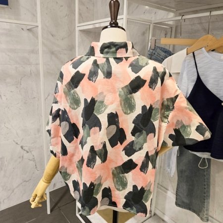 스케치 나염 셔츠