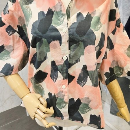 스케치 나염 셔츠