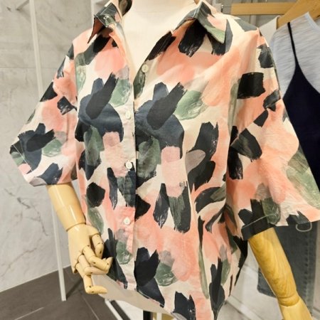 스케치 나염 셔츠