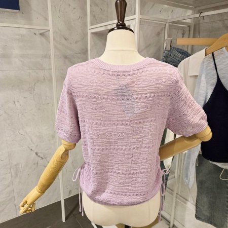 브이넥 스트링 니트