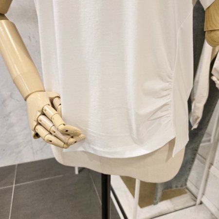 꽃 셔링 티셔츠