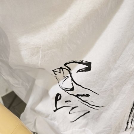 스트링 레터링 셔츠