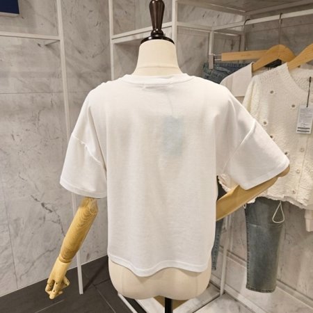 나비 트임 언발 티셔츠