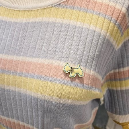 4색 줄무늬 니트